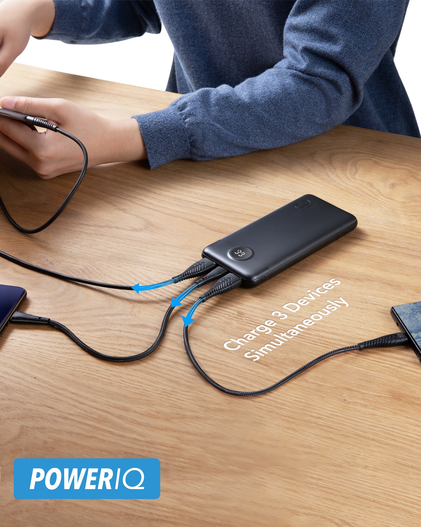 Power Bank L10 10000mAh z wyświetlaczem cyfrowym