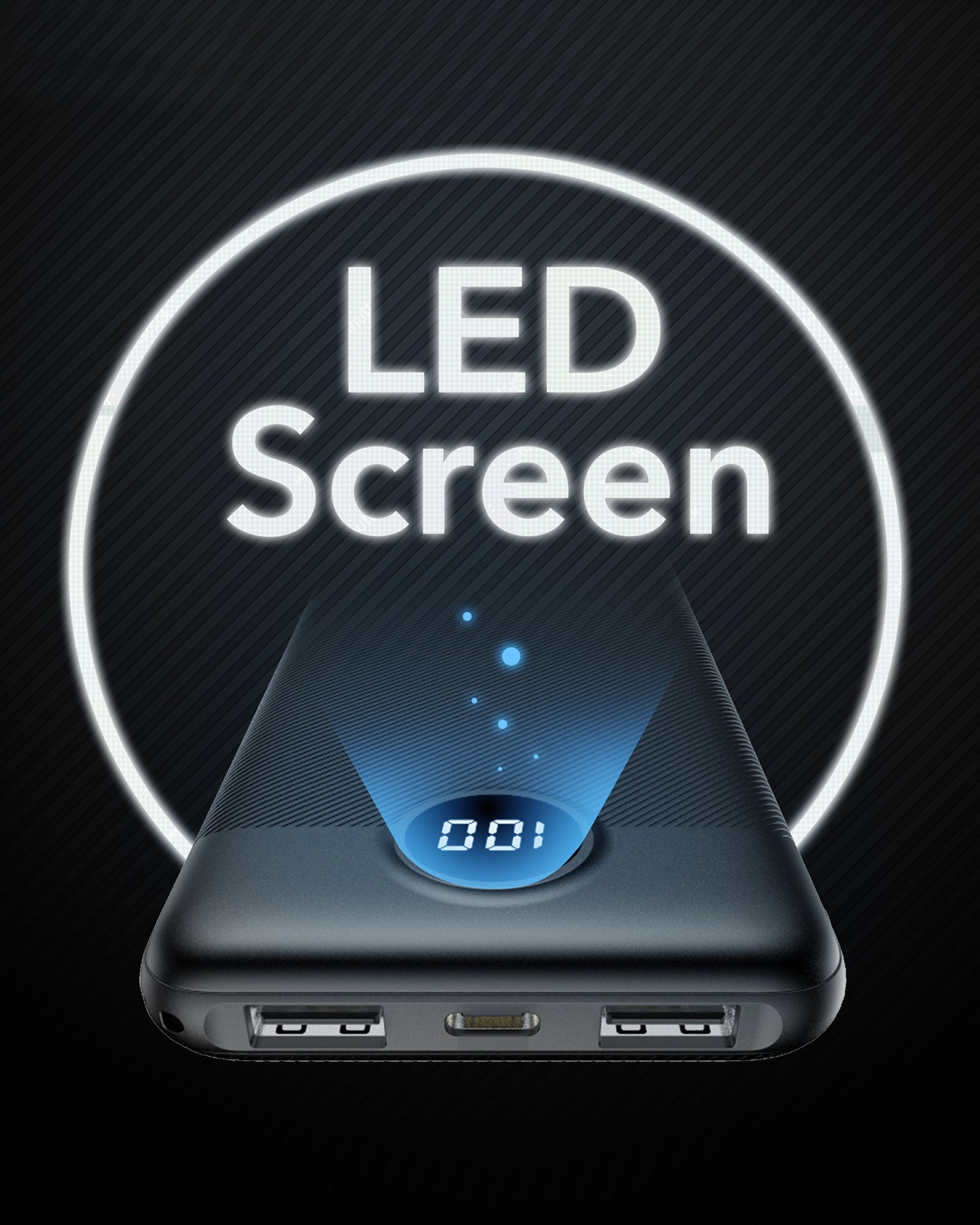 Power Bank L10 10000mAh z wyświetlaczem cyfrowym