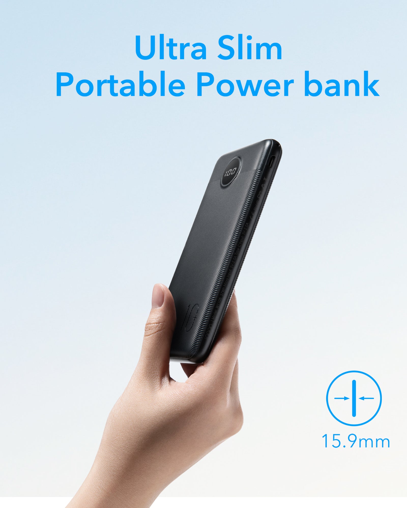 Power Bank L10 10000mAh z wyświetlaczem cyfrowym
