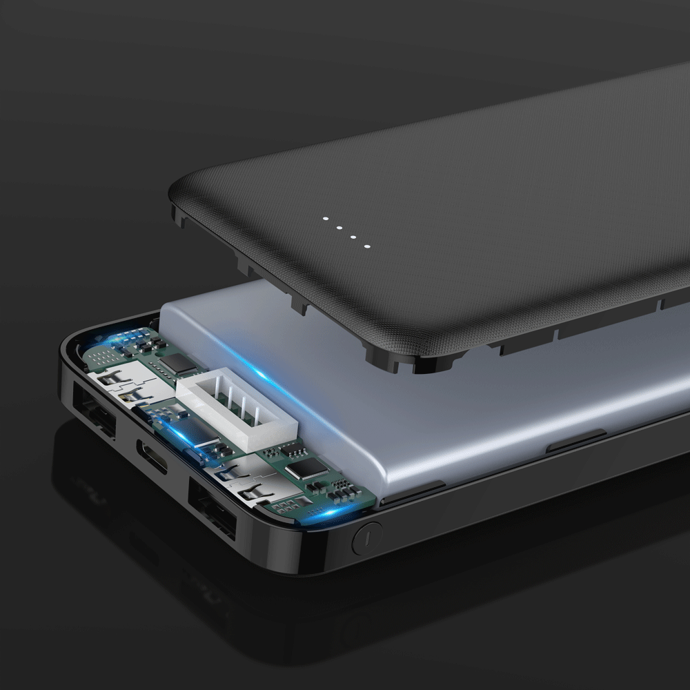 A10 Dual Port LED Indicator Powerbank 10000mAh