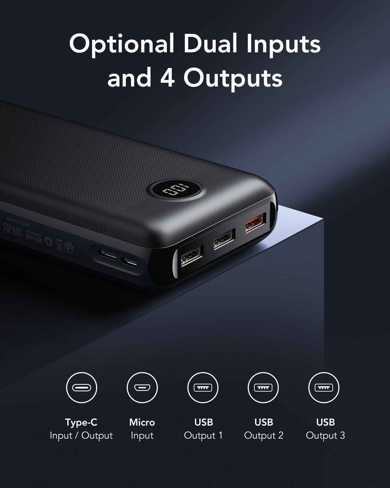L30S 30000mAh Power Bank with Digital Display