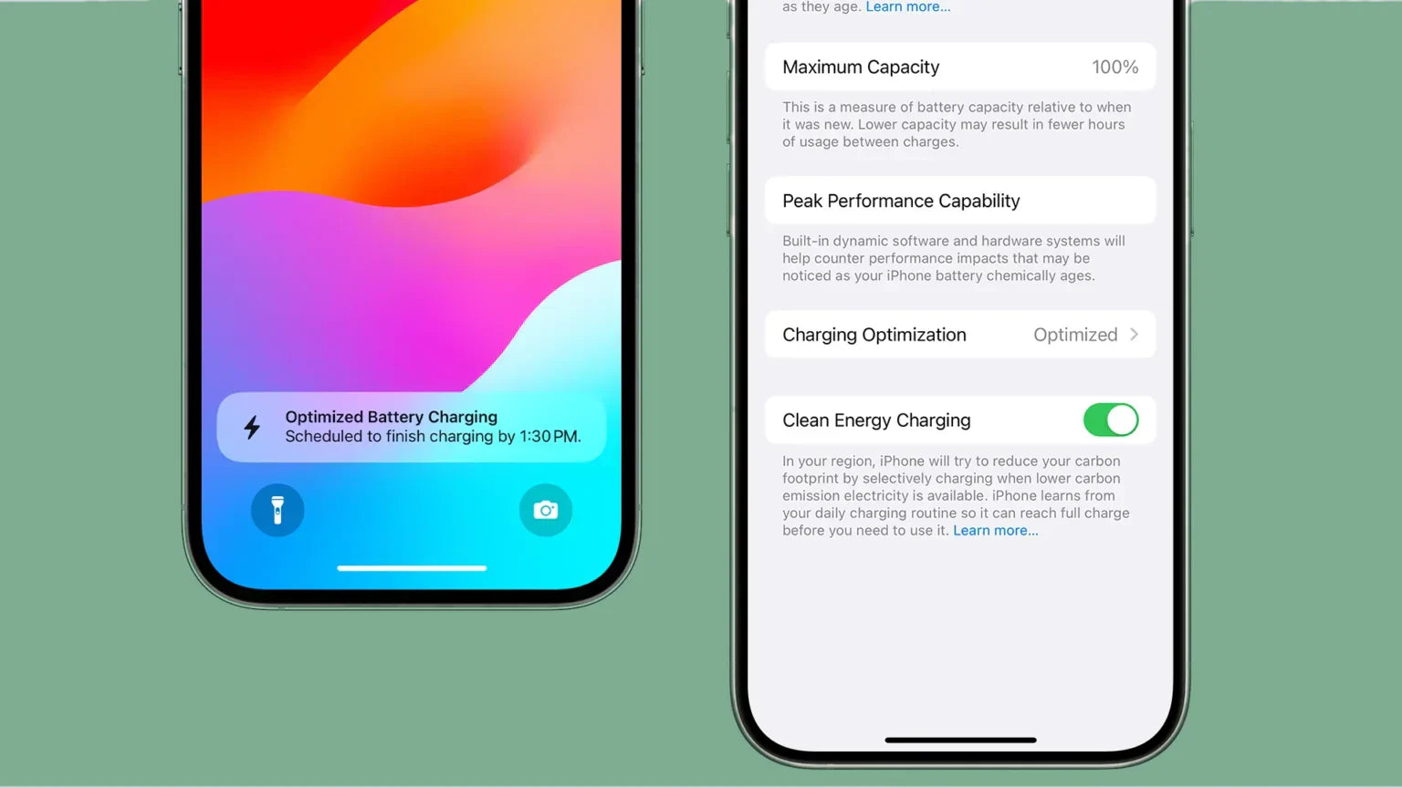 Optimized Battery Charging on iPhone
