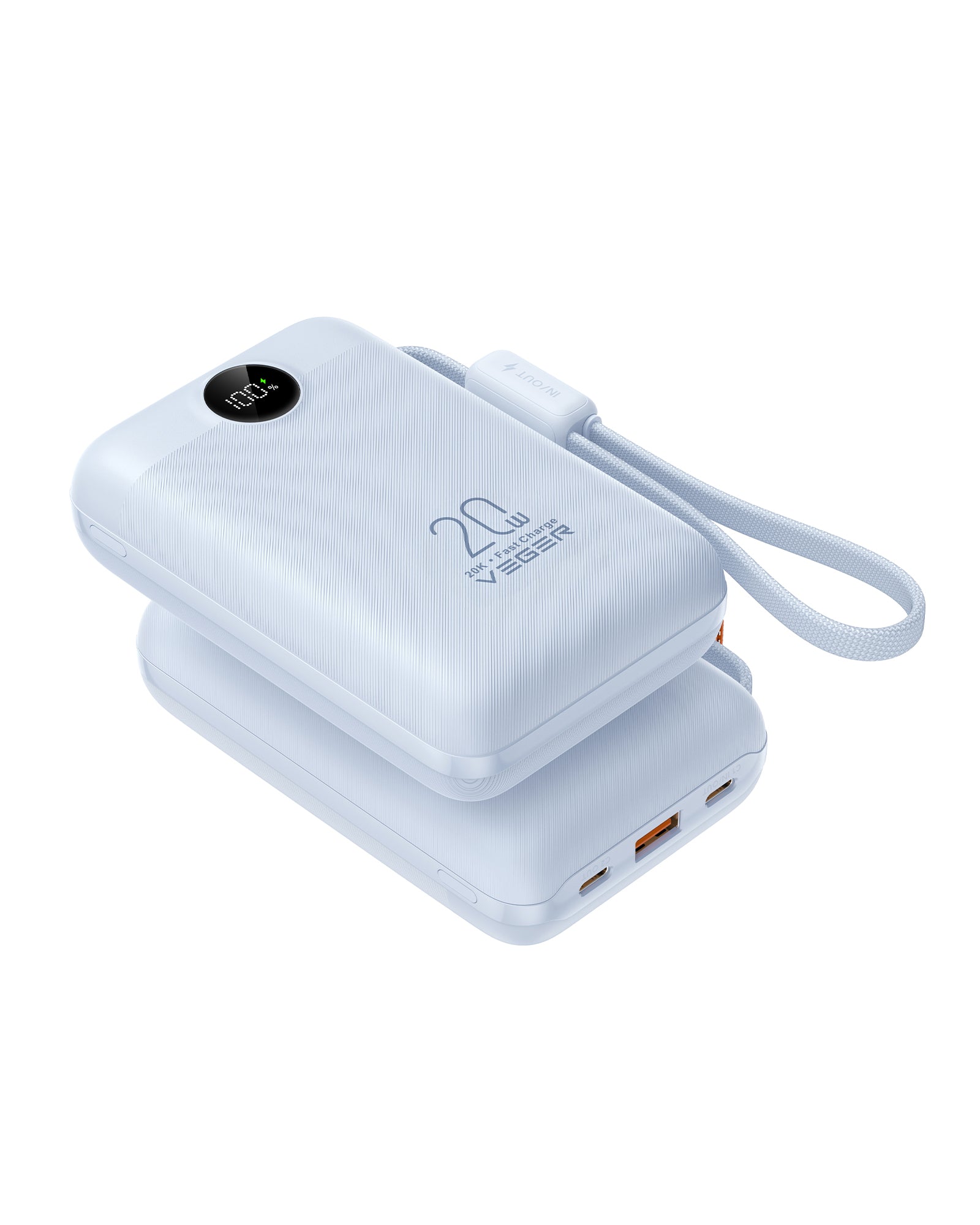 20000mAh Multi-Port 20W Power Bank with USB-C & USB-A
