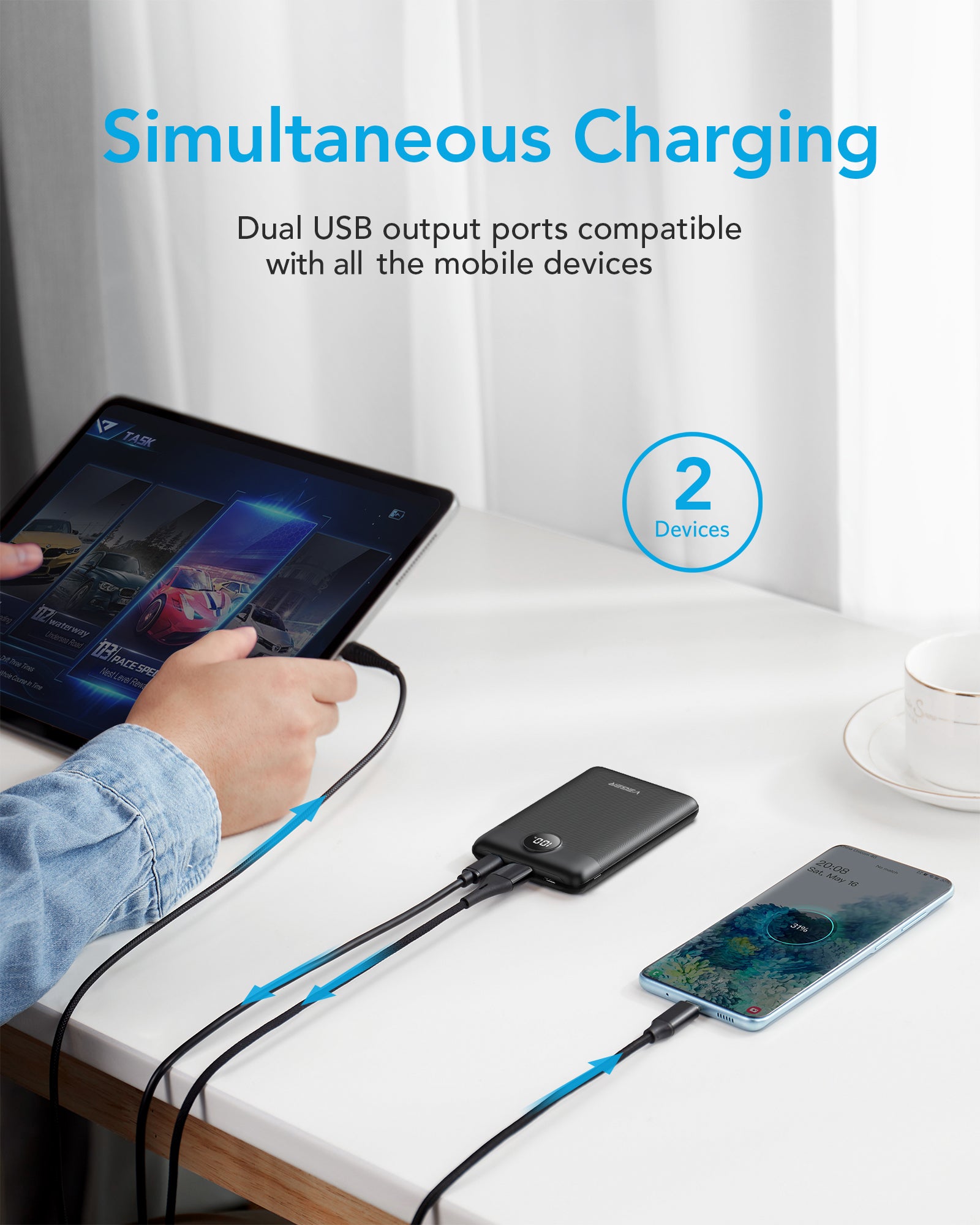 S11 10000mAh Fast Charging Mini Power Bank