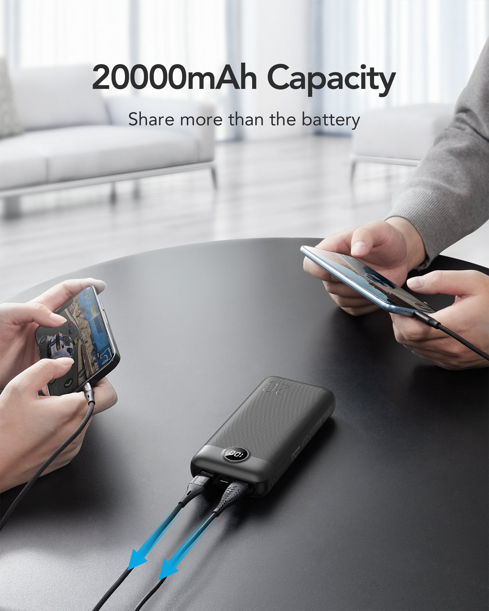 20000mAh High-capacity power bank