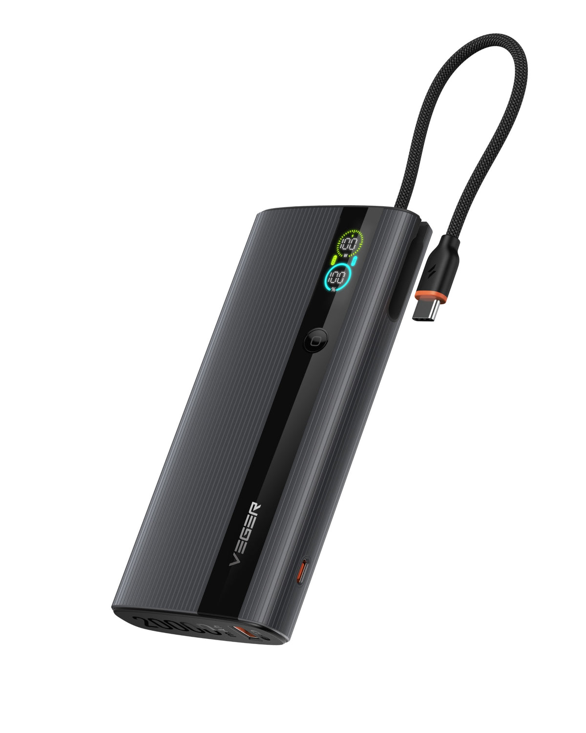 PocketPower 20 20000mAh 100W Power Bank with Built-in USB-C Cable & LED Digital Display
