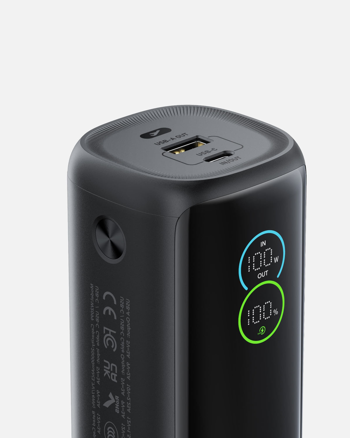 PowerCAN® 20000mAh 100W Laptop Power Bank with Built-in USB-C Cable & LED Display