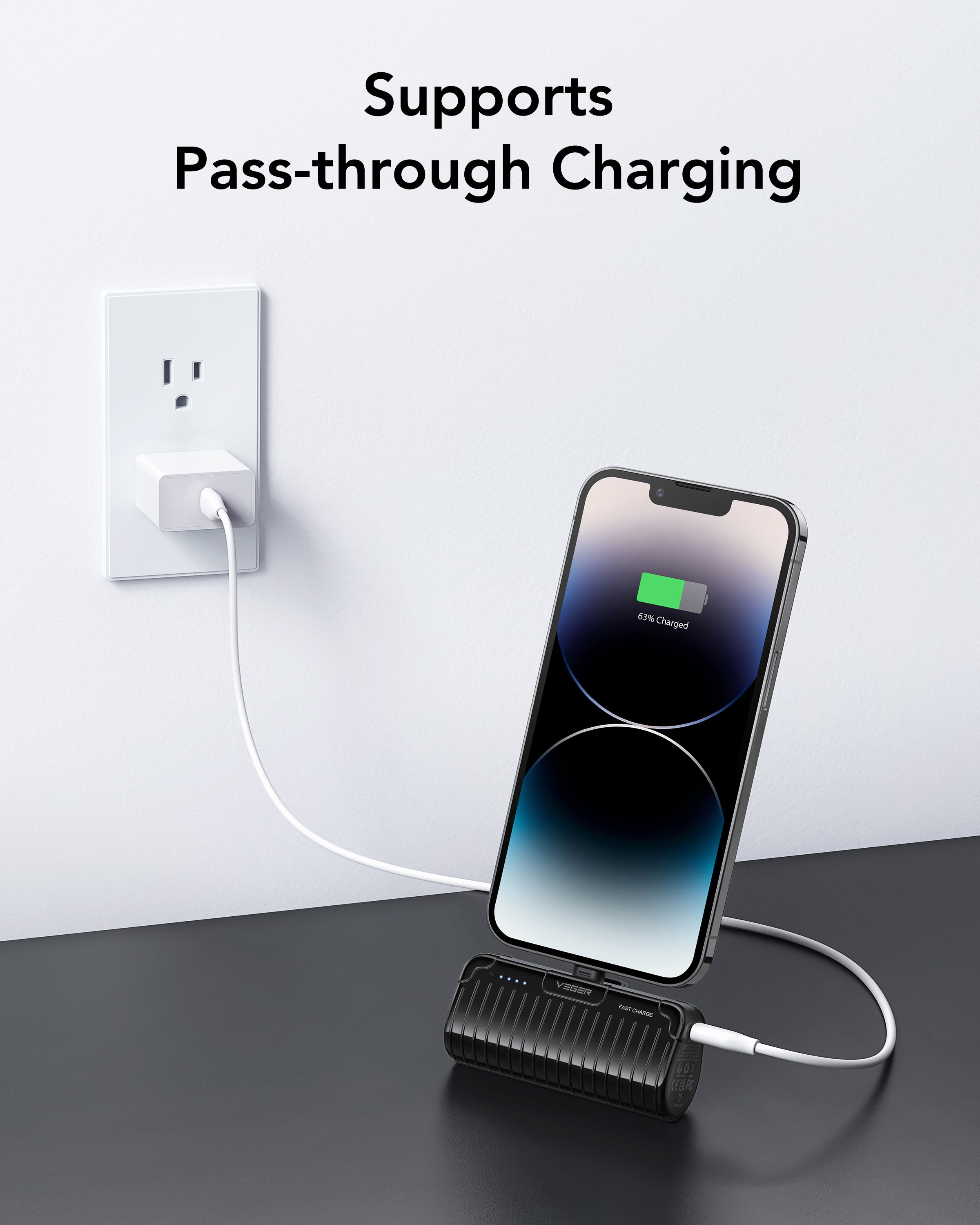 PlugOn Pro L Mini All in One Fast Charging Power Bank
