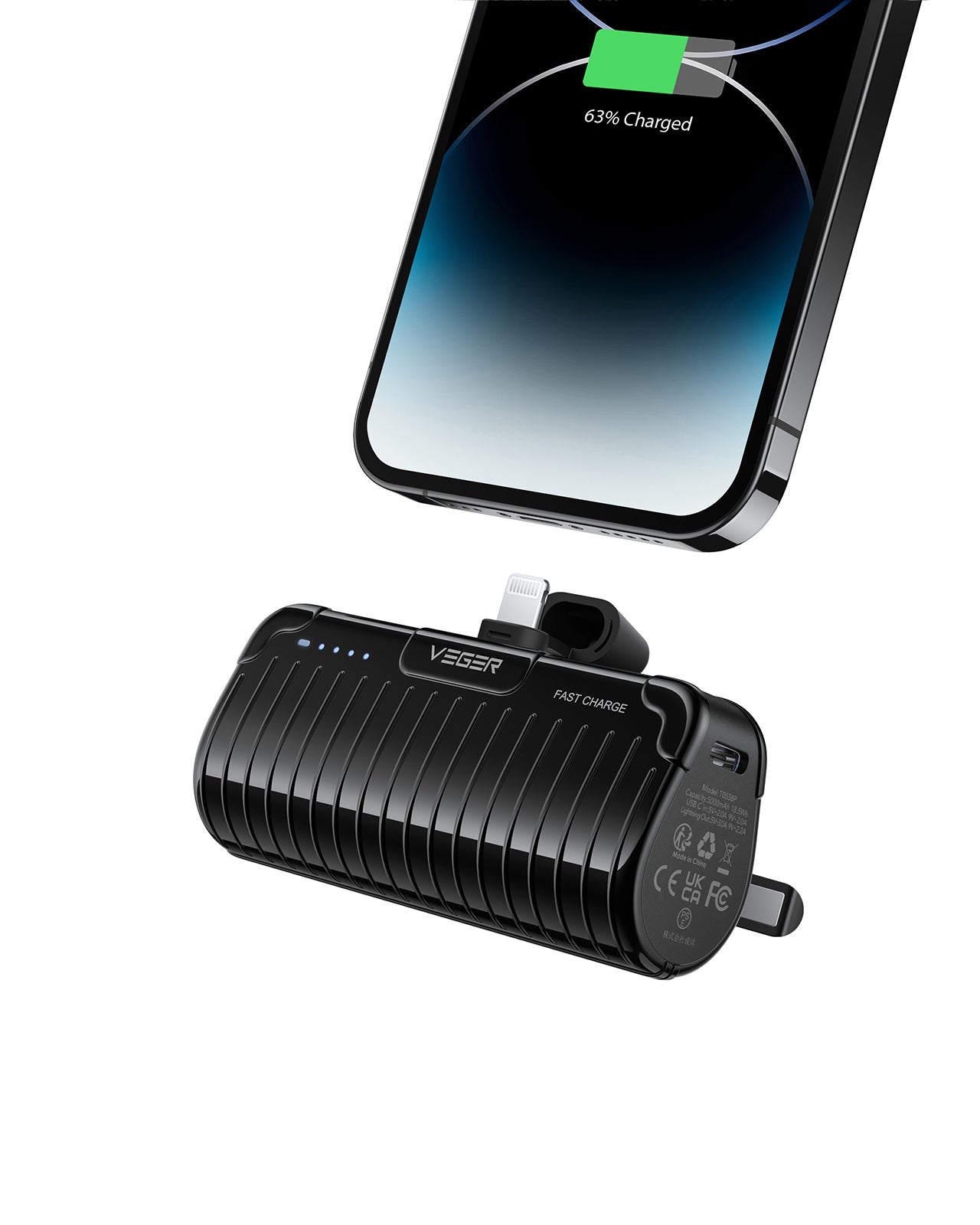 PlugOn Pro L Mini All in One Fast Charging Power Bank
